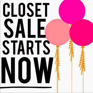 Need to make closet space! Big sale!